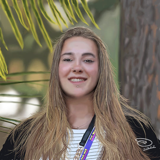 Portrait of my eldest daughter - Drawn in full colour, using a Tablet.