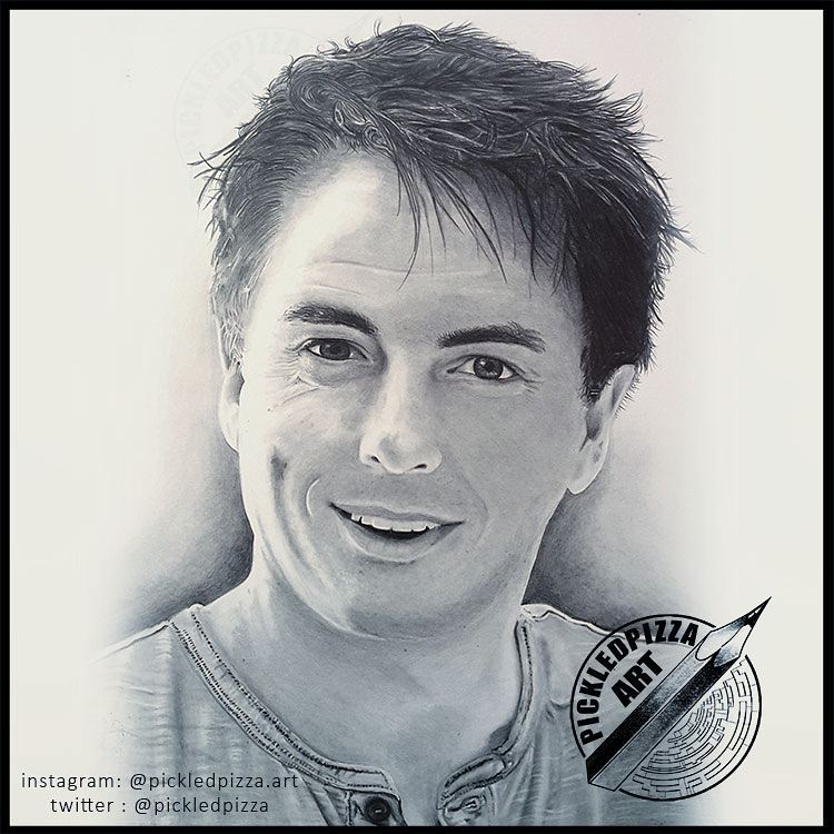 Portrait of a cheery John Barrowman - 2016 Drawn with Pencil on Bristol Board